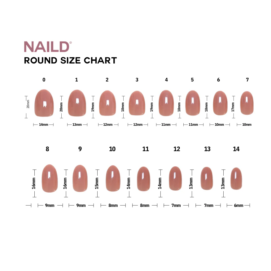 Babe round Softgel Press on Nails (inkl. Klebesticker & Nagelkleber) - Image 5