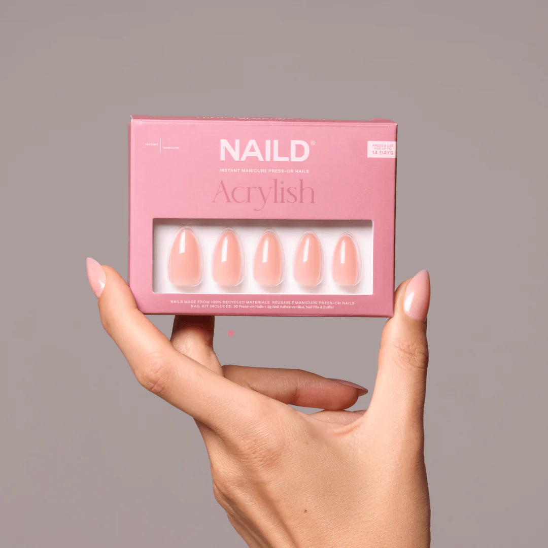 Nude #1 Almond Softgel Press On Nails (inkl. Klebesticker & Nagelkleber) - Image 4