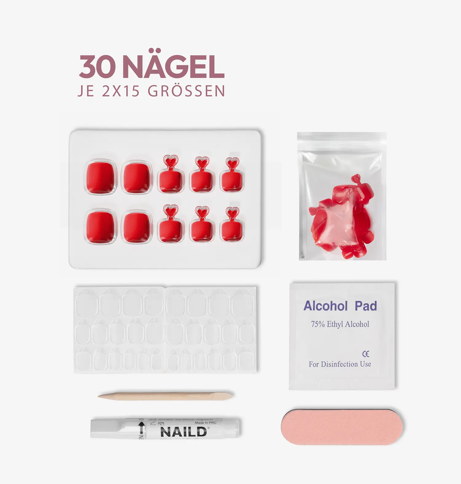 Champagne Toe Softgel Press On Nails (32 Nägel inkl. Klebesticker & Nagelkleber) - Image 4