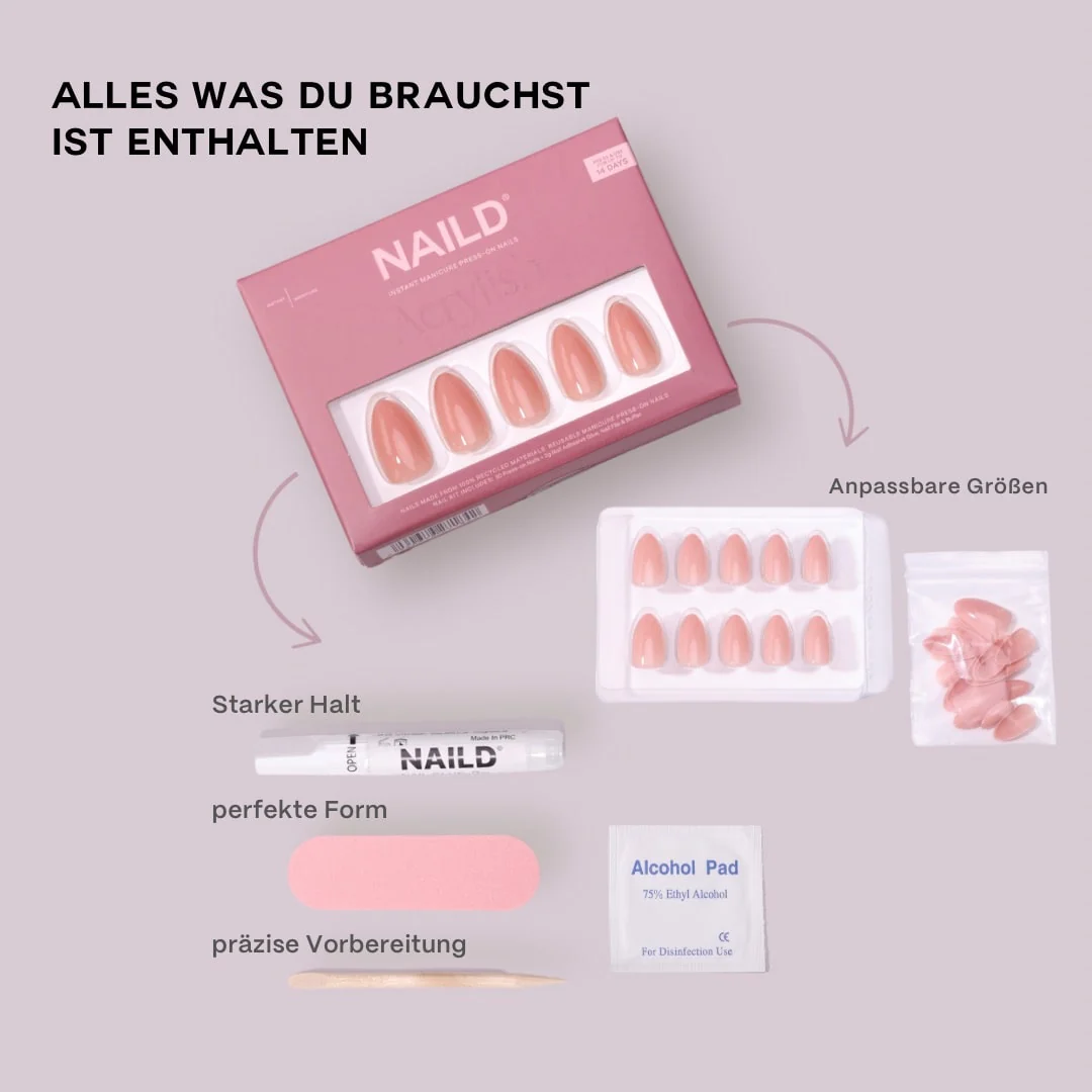 Carli Acrylish extra-long Press on Nails (inkl. Nagelkleber) - Image 4