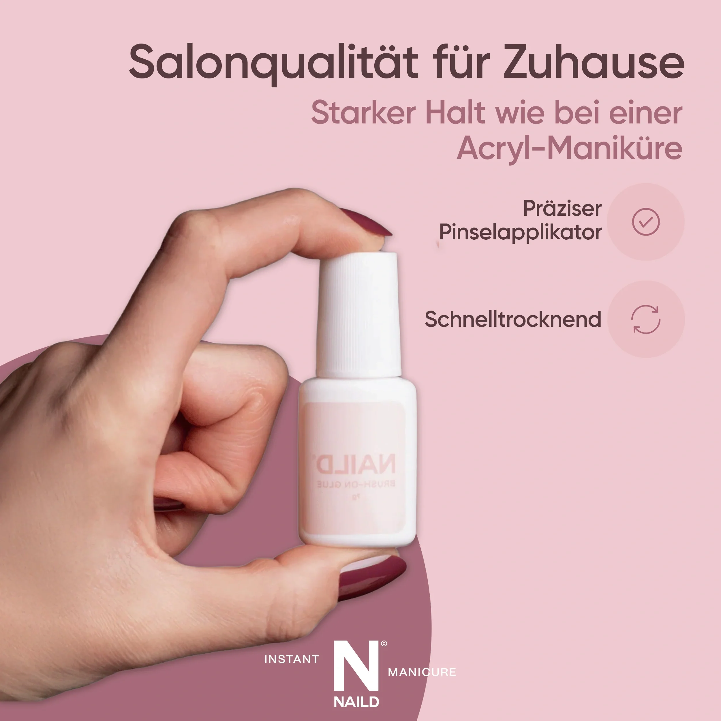 Extra starker halt 3g Nagelkleber für Kunstnägel mit Pinselapplikator - Image 4