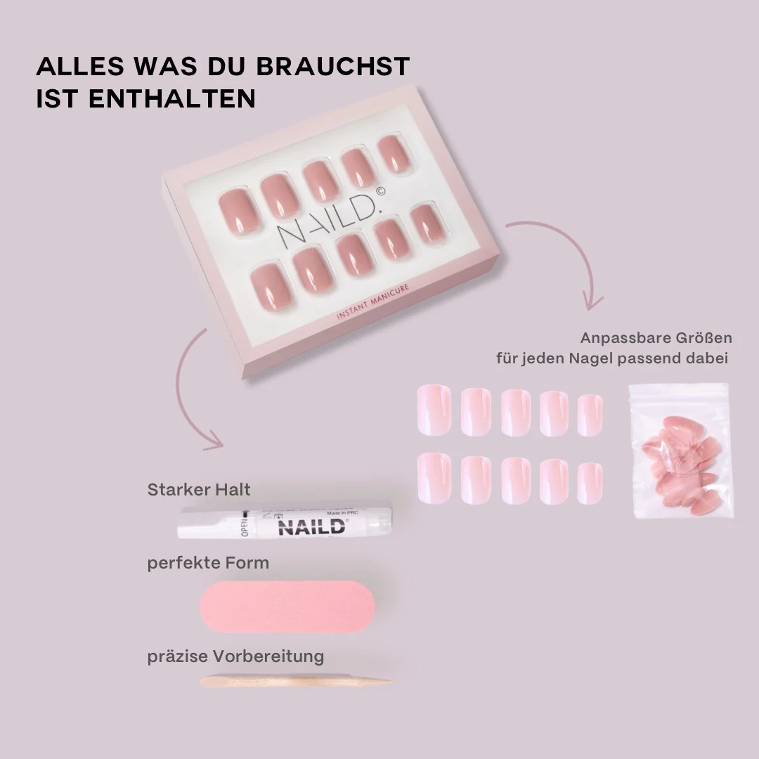 Roma rose matte extra-long Press on Nails - Image 5